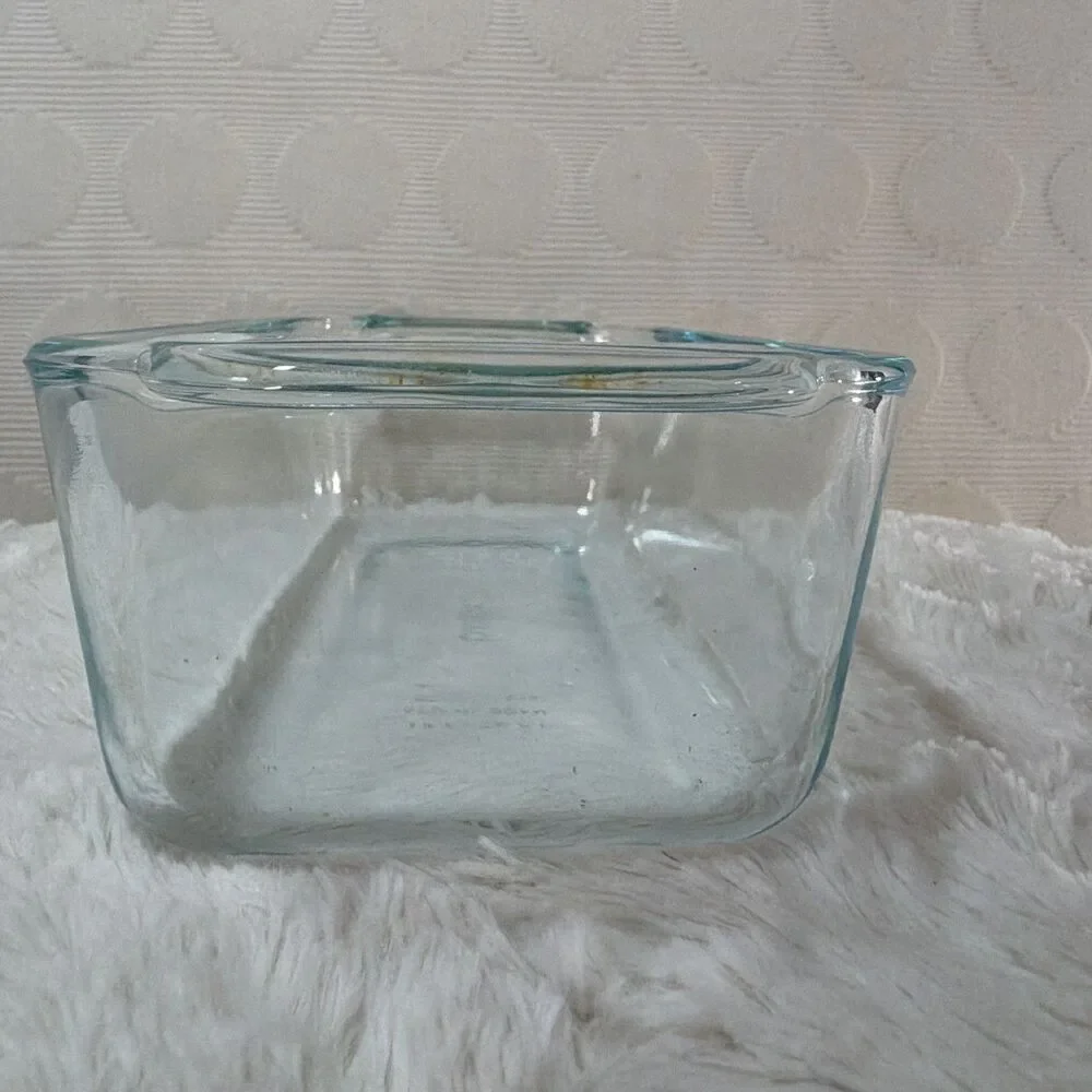 PYREX 213 Clear Glass 1.5 Qt Loaf Pan Baking Dish Made in USA